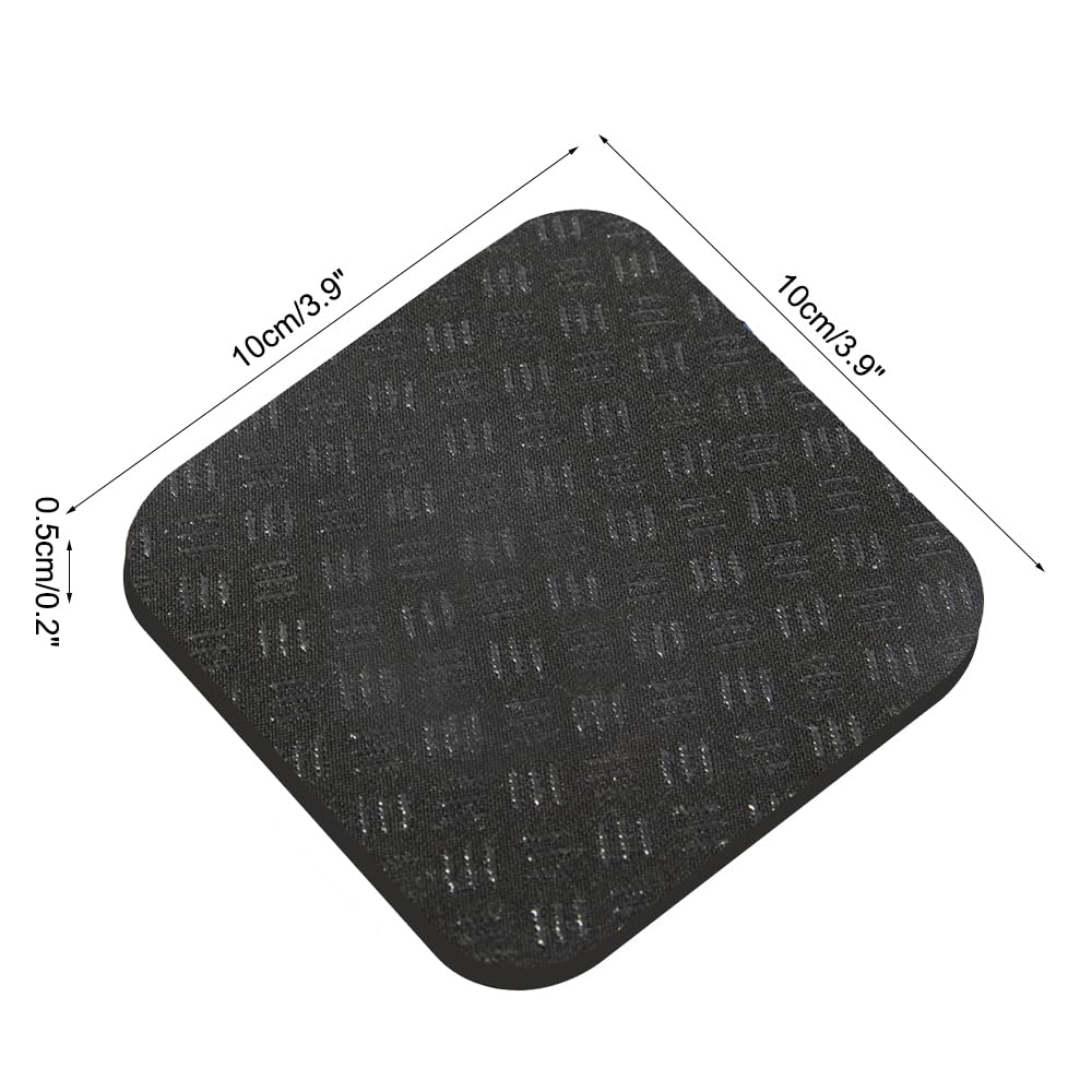 Schwingungsdämpfer 6 Stück - Silikon Anti-Vibration Pads, 10x10cm, Für Laufband & Fitnessgeräte