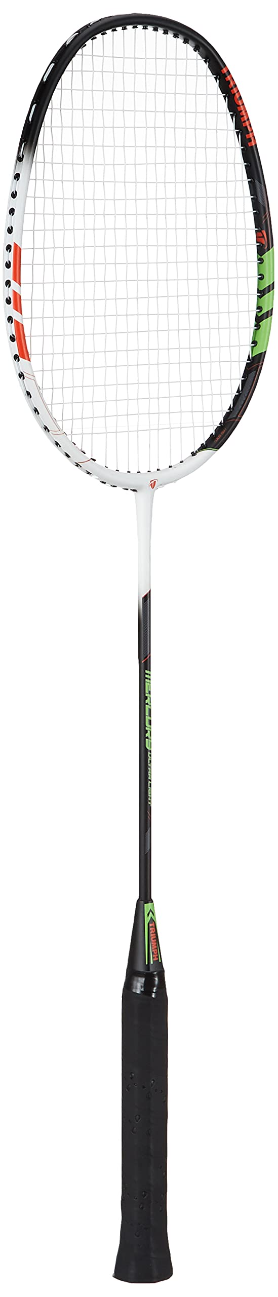 Triumph Mercury Graphite Hotmelt Light Weight Strung Badminton Racket with Star-6R Double Compartment Badminton Bag Red-image-48