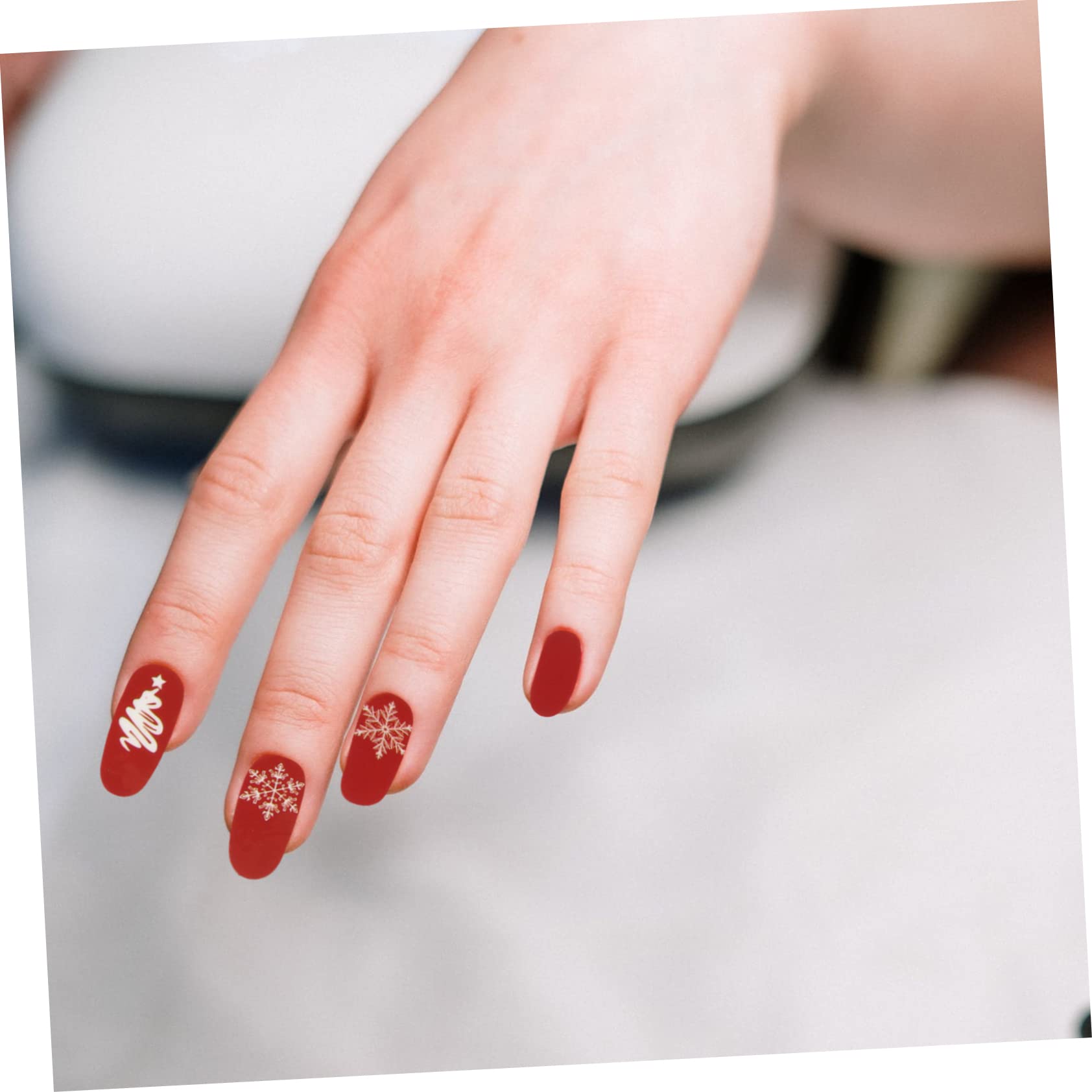 Healvian 30fogli Adesivi Per Unghie Natalizi Decorazioni Per Manicure Facile Applicazione Adesivi Per Nail Art Copertura Per e Speciali