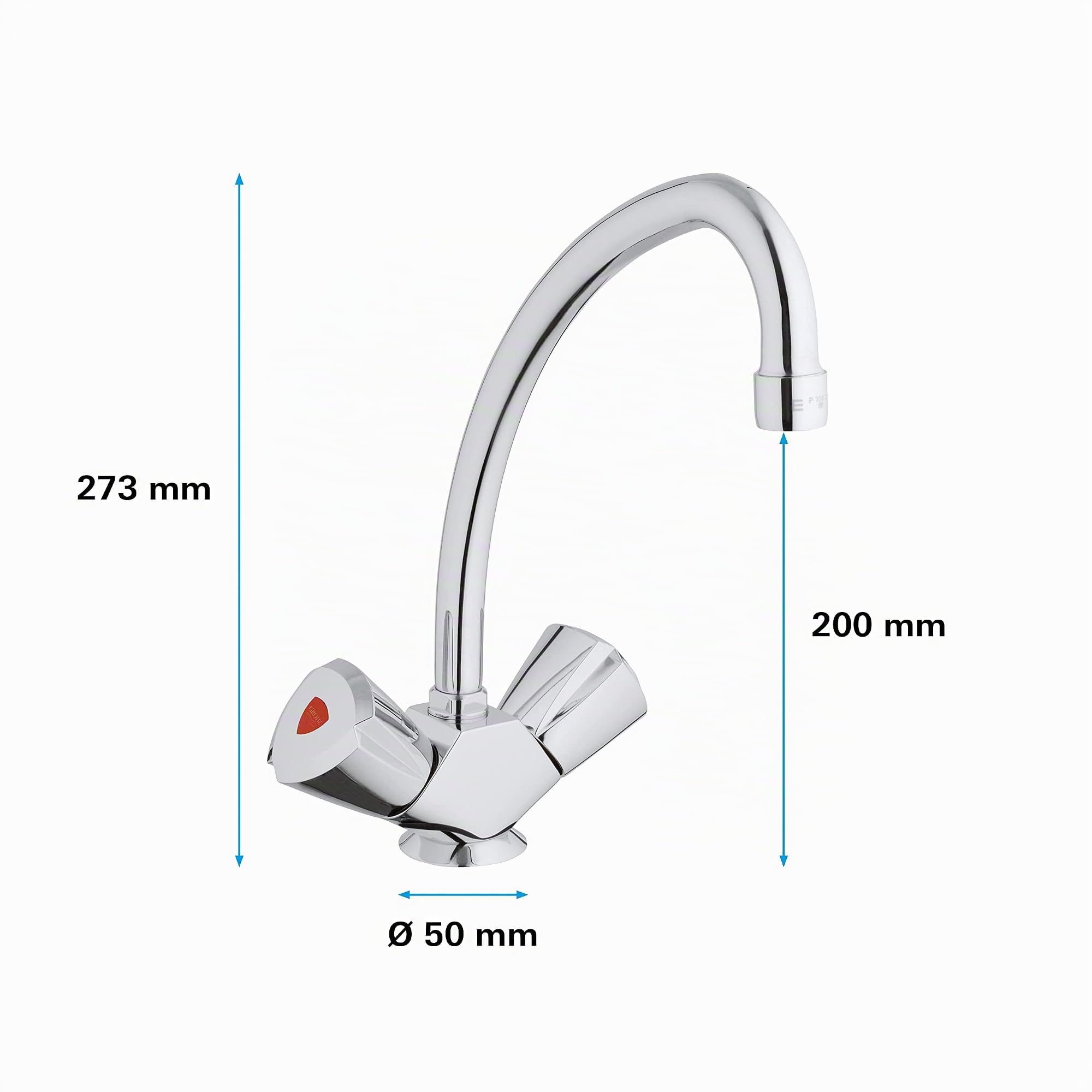 GROHE Robinet mélangeur évier de cuisine costa Trend, solide et durable, installation et entretien facile, chromé, 31072000 (Import Allemagne)