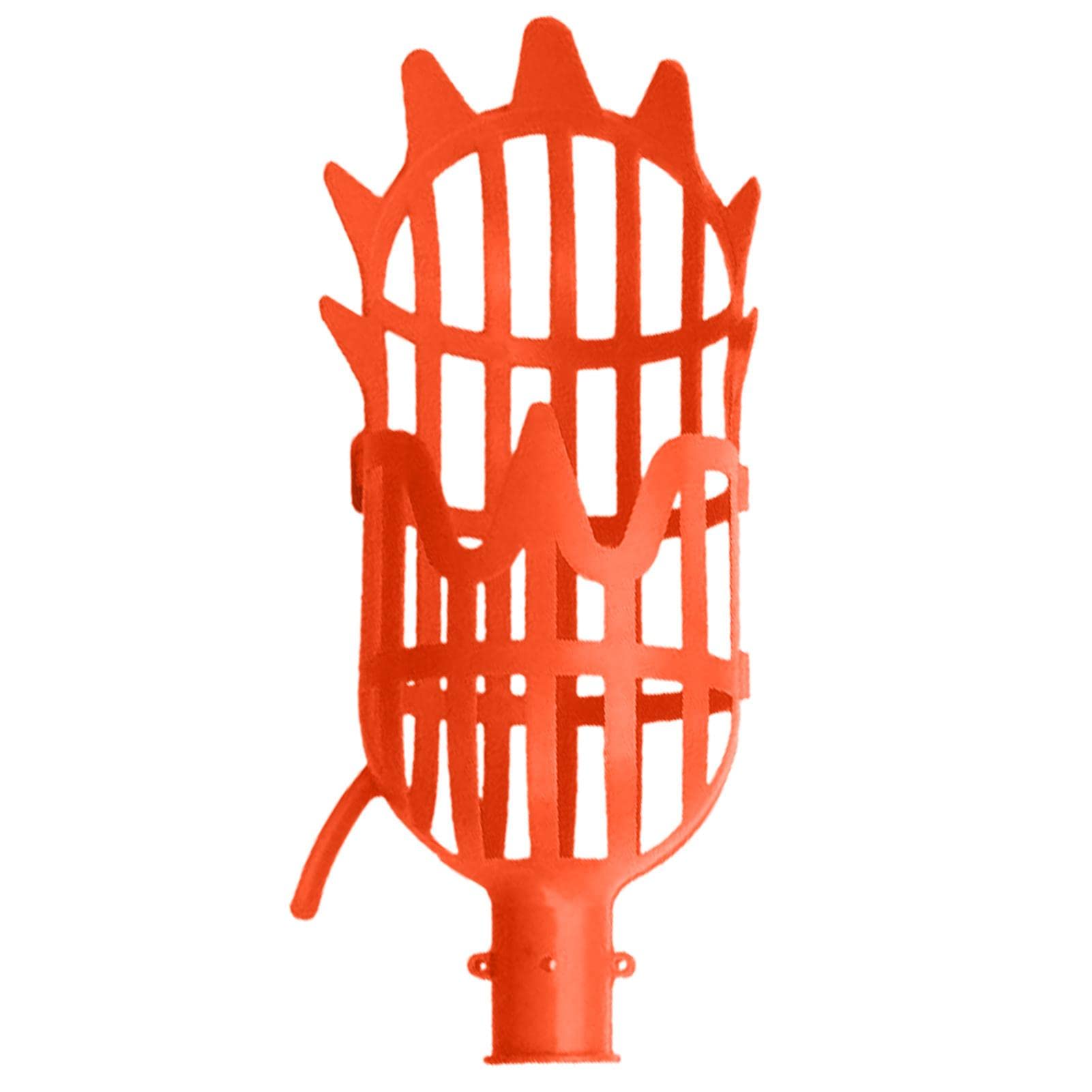 Gimocool Orange/Peach Fruit Picker Tool - Colorful Fruit Grabber | Fruit Picker Pole With Basket | Tree Telescoping Pole For Plum, Mango, Pomegranate, Pear