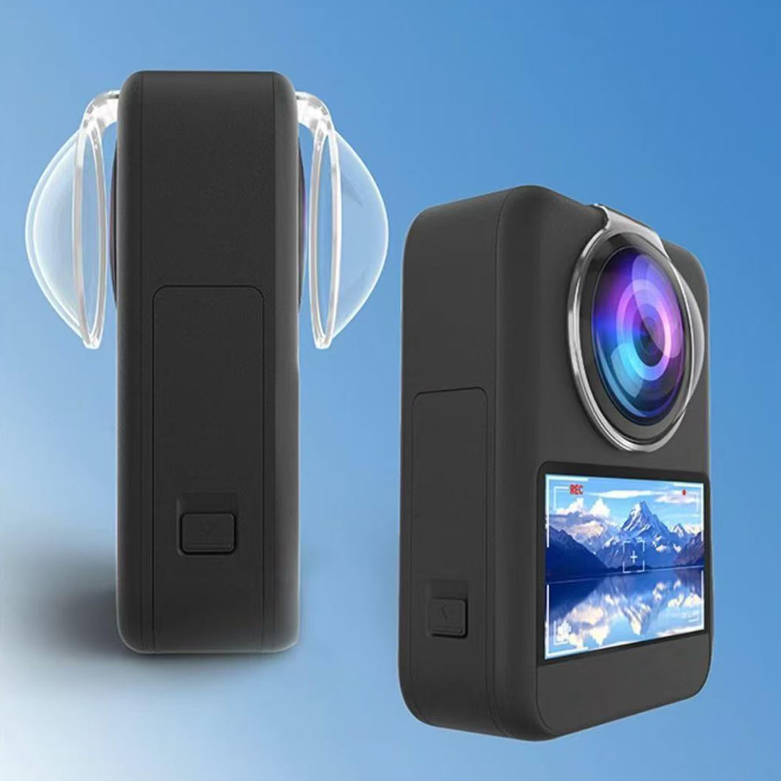 Protecteur d'écran résistant aux chocs avec lentille ultraviolette pour appareil photo à 360 degrés résistant à l'eau et à la poussière Excellente définition