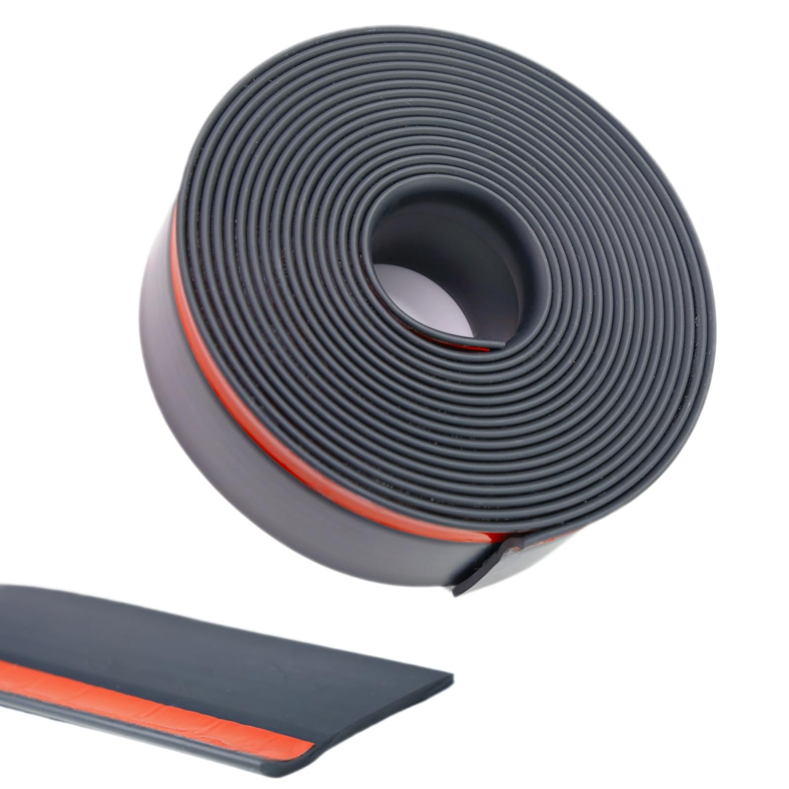 Guarnizione scorrevole per camper, 7,6 m x 2-7/8" (762 x 7,3 cm), in gomma nera, nastro adesivo per protezione da rumori/intemperie