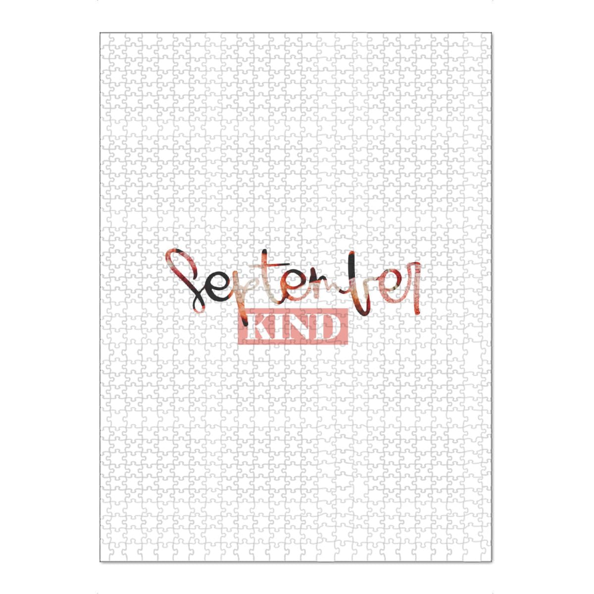 artboxONE-Puzzle XXL (1500 Teile) Typografie September Kind - Puzzle September kinderzimmer kinderzimmerprint