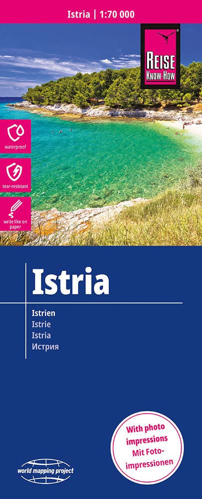 Istria (2022): GPS:(1:70.000) (world mapping project): reiß- und wasserfest (world mapping project)