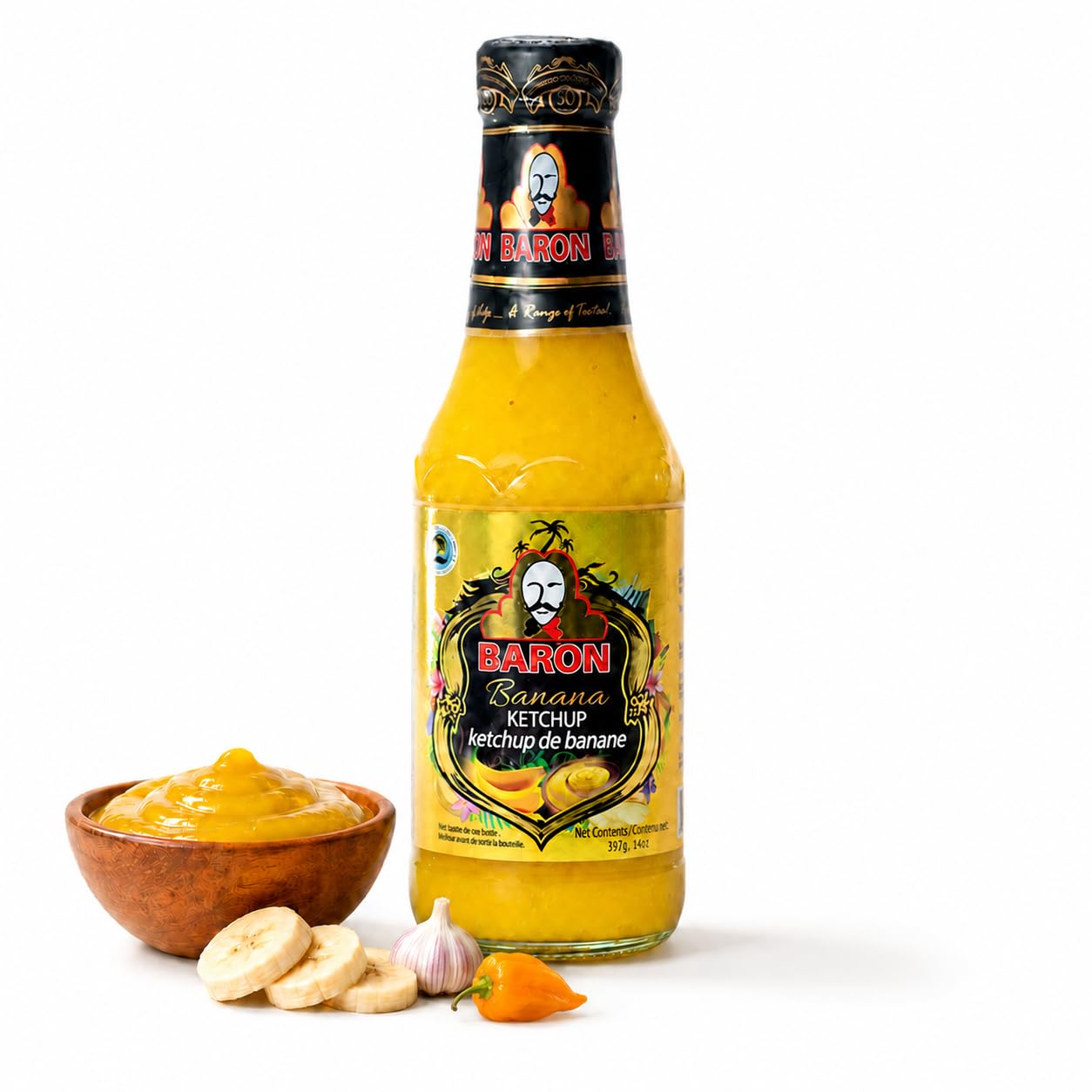 Baron Banana Ketchup, 14 Ounce