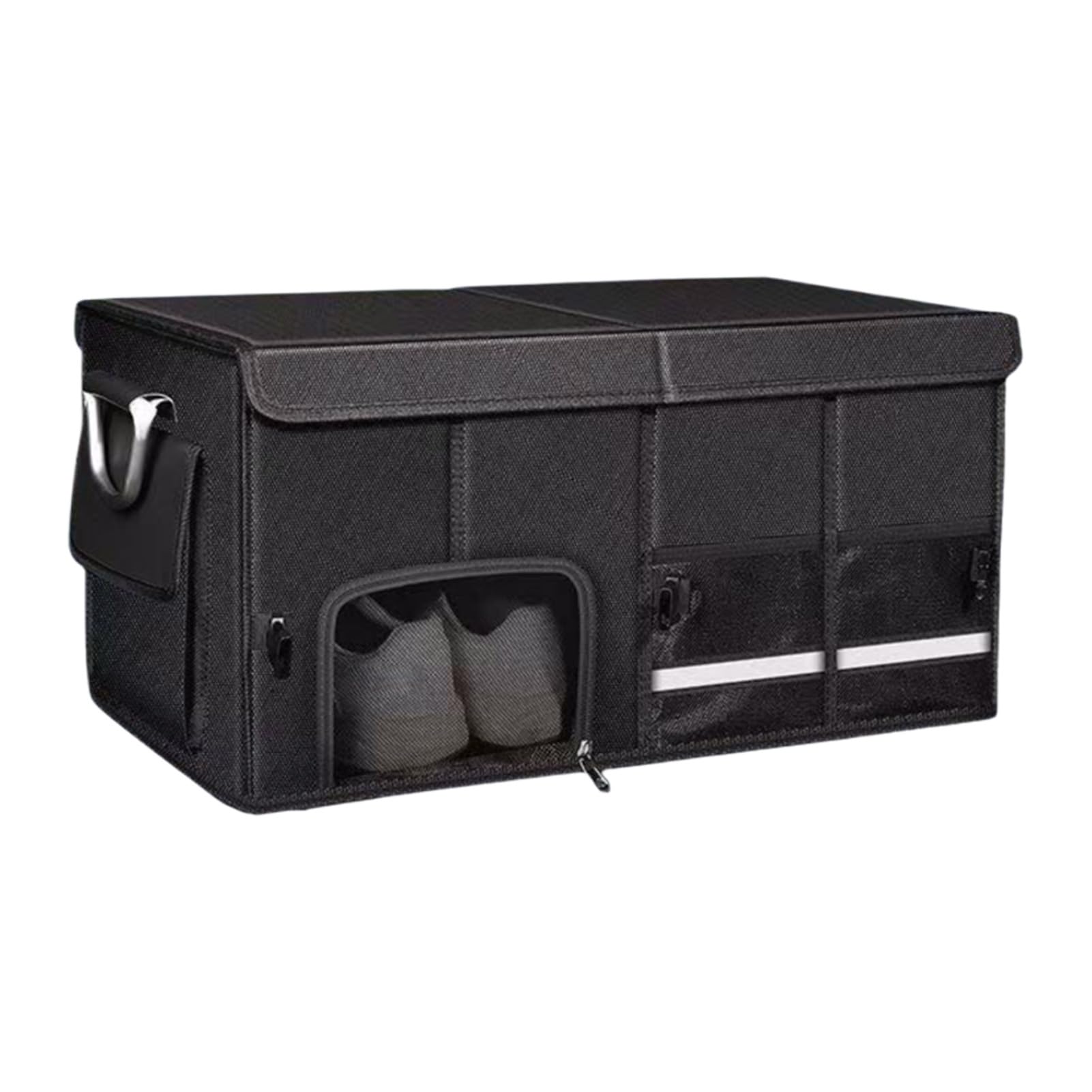 AMSLSIU Selected Materials Car Organizer Convenient And Efficient Storage Solution OxfordCloth Car Trunk Organizer Trunk Box, Large size