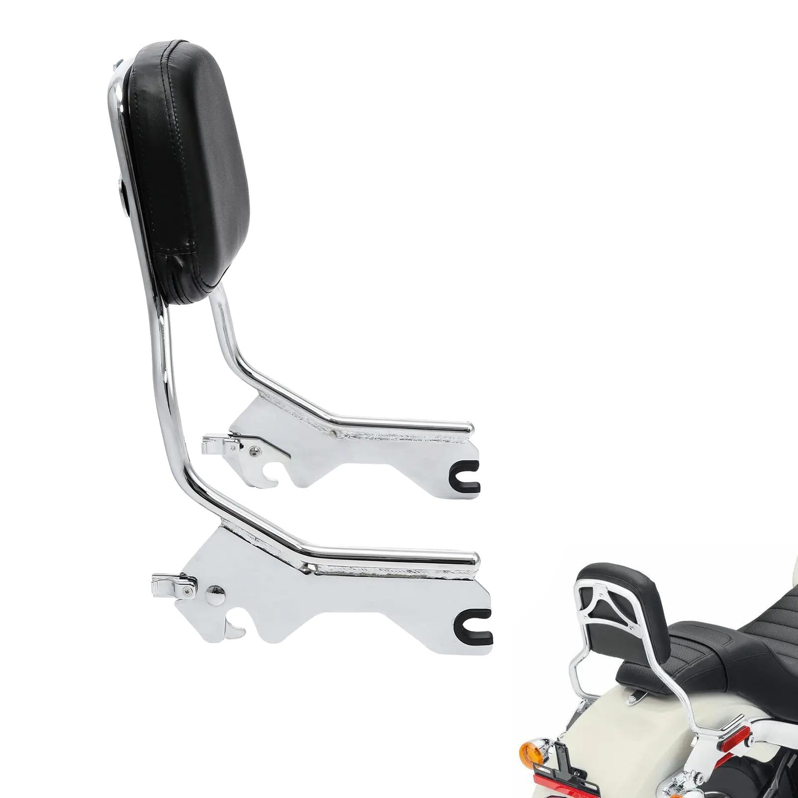 Per Softail Low Rider FXLR 2018-2020 2019 Schienale Verticale Per Moto Sissy Bar Con Imbottitura