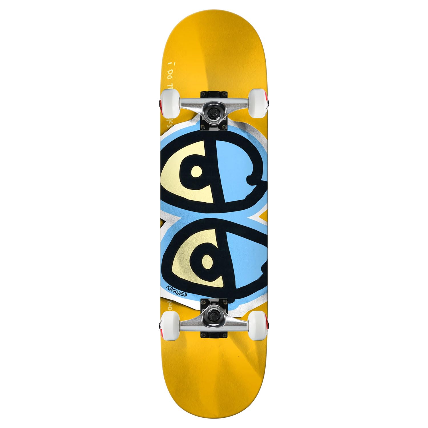 Krooked Skateboard Assembled Basalt DBX Eyes 8 38 x 32 25 Gold Complete
