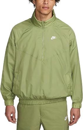 Nike Sportswear Windrunner Mens Unlined Woven Anorak Jacket DQ4910-334, Alligator/White US, Alpha, Large, Regular, Regular, 100% nylon