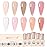 SHOYUM Jelly Pink Gel Nail Polish Set, 10 Colors Spring Summer Nude Kit Milky White Natural Gel, Soak Off LED DIY Art Salon Manicure Gifts for Girls.