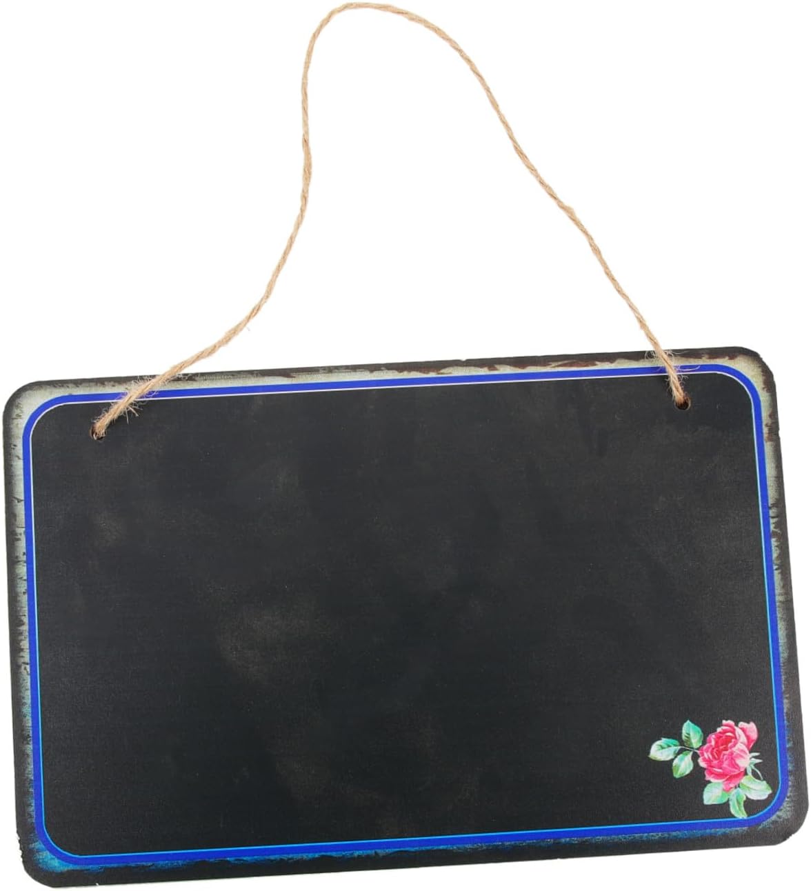 Rectangular Wall Hanging Chalkboard Memo Message Board Single-Side Writing Display Board for Home Kitchen Restaurant Café Decorative Notice Style
