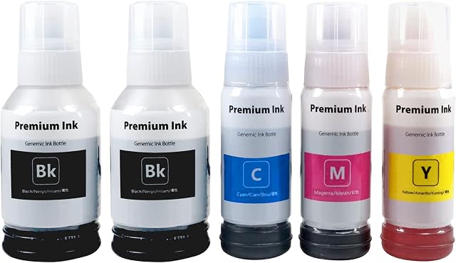 Kamo 102 103 104 Multipack Compatible with Epson 102 103 104 Ink Bottles, for EcoTank ET-4850 ET-4750 ET-3750 ET-2820 ET-2751 ET-2750 ET-2700 ET-15000 ET-4700 ET-2712 ET-2711 ET-2710 ET-2720 L3150