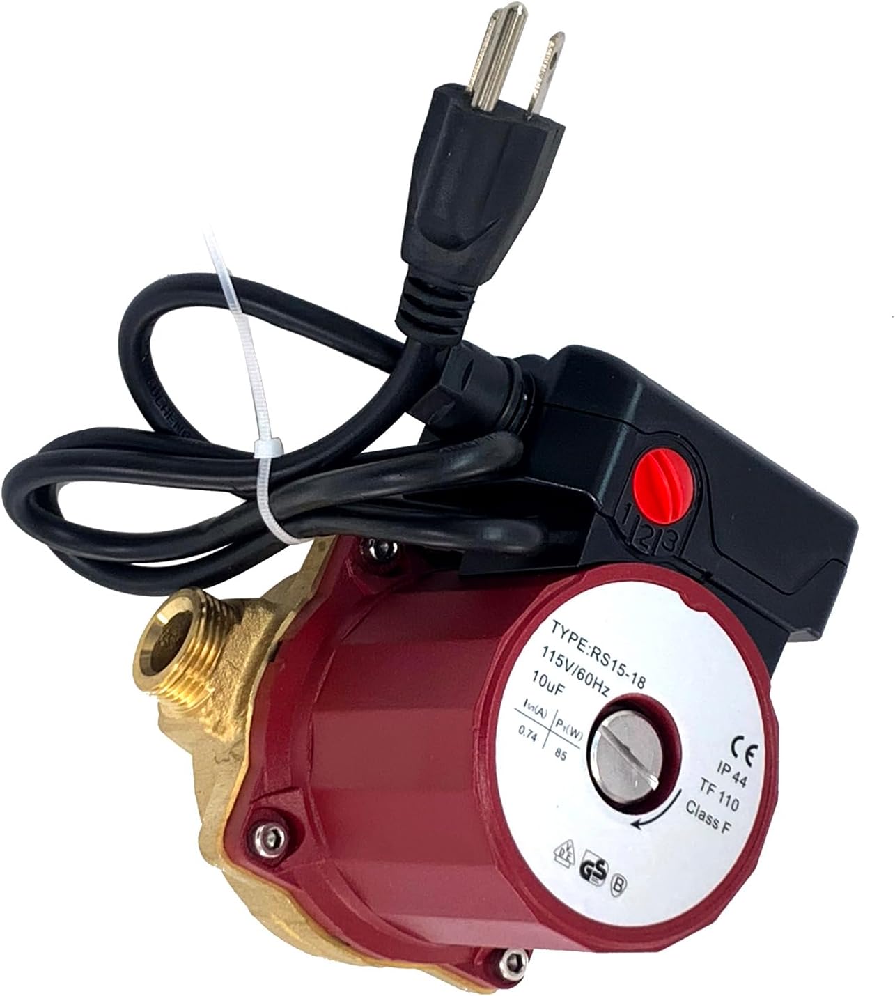 UP15-18B5 115V 1/25 HP Hot Water Circulator Pump Compatible with Grund-fos w/1/2" Sweat Line Cord Bronze Recirculating Pump Replace 59896114 UP1518B5