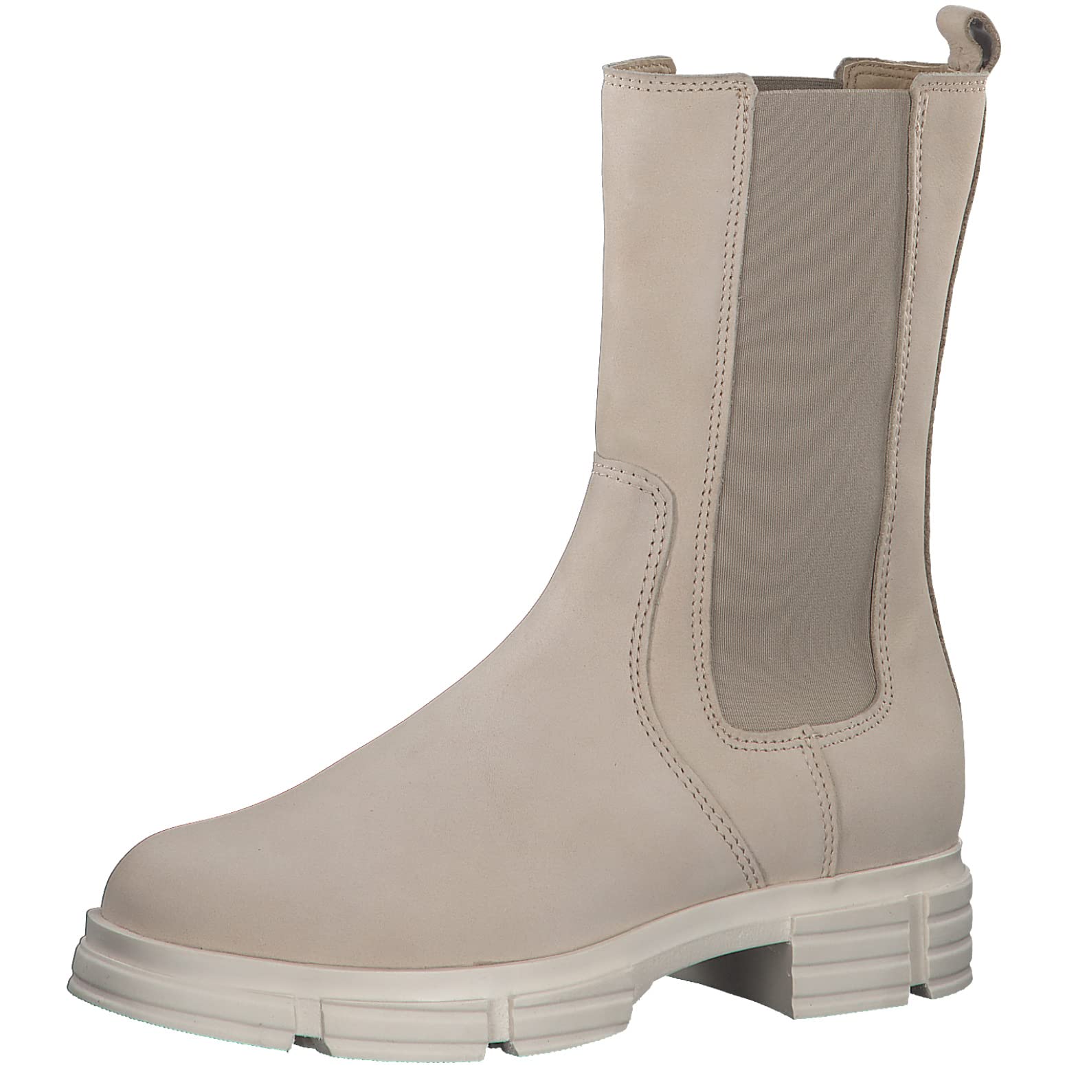 s.Oliver Women's 5-5-25488-29 Chelsea Boot, Beige Nubuck, 4.5 UK