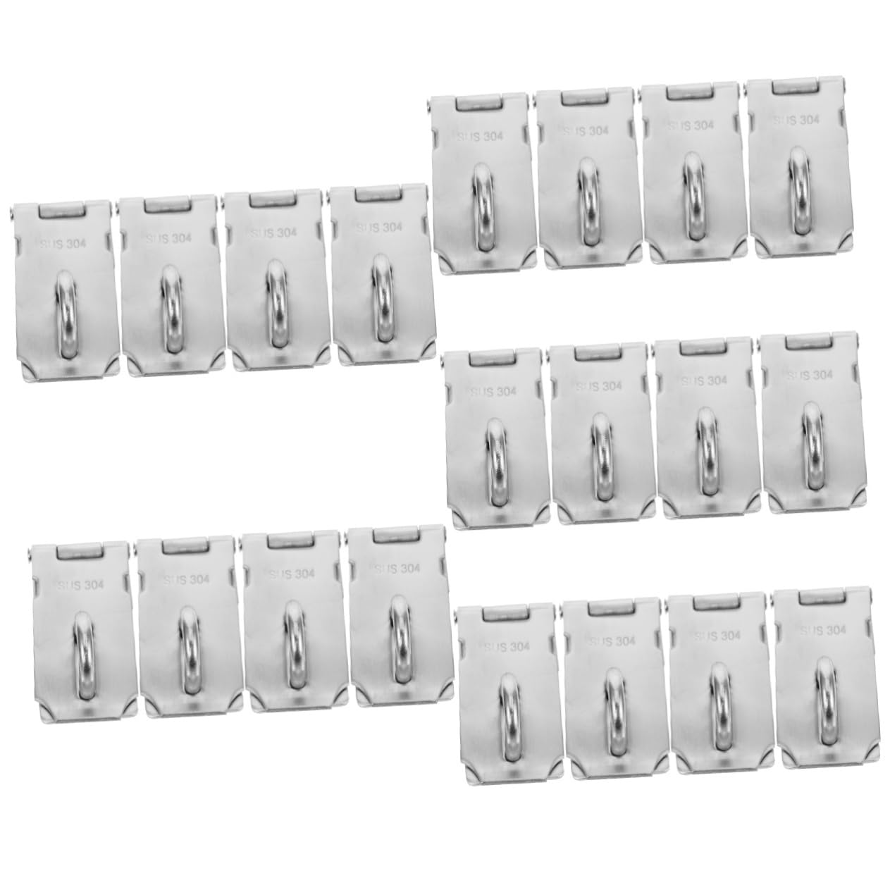 Serrure de porte en acier inoxydable premium, pack de 10 verrous robustes à installation facile