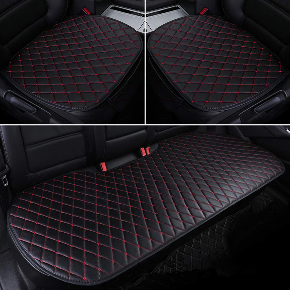 Funda Asiento Coche, Interior Coche Funda Coche Asiento Delantero, Suave Cojín de Asiento, Protección del Asiento de Coche Universales - 2 Cubiertas de Asiento Delantero y 1 Trasero