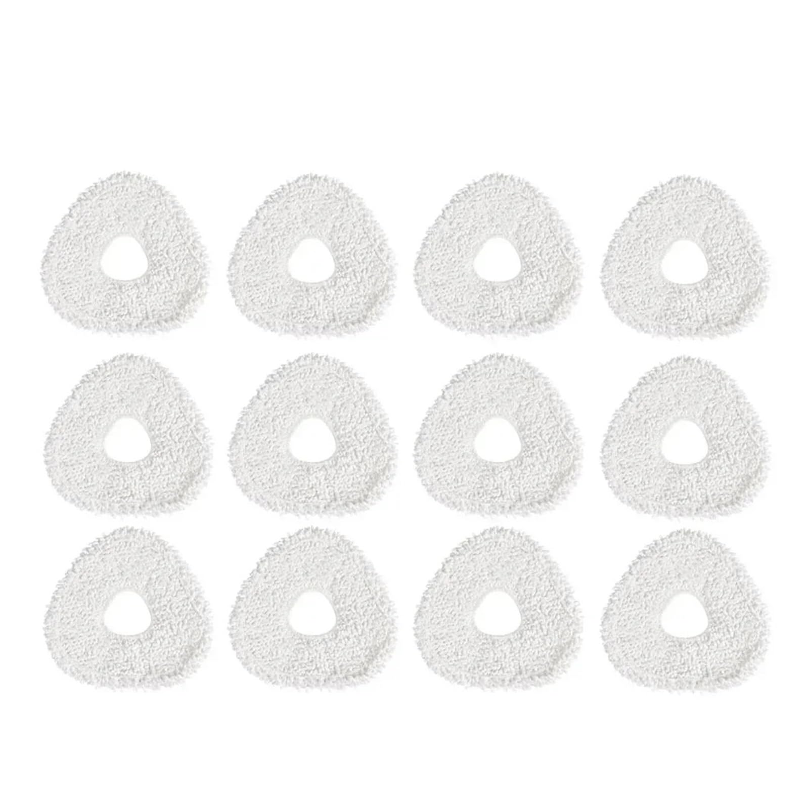 SLAQEYDJS Mop Cloths Replacement Accessories, Compatible With Narwal T10 J1 J2 Robot Vacuum Cleaner(12pcs mop)