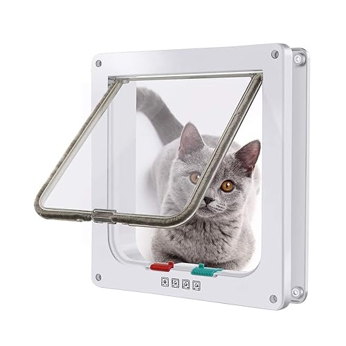 Moaobooh Gatera para Gatos, gatera para Cristal, Entrada y Salida controlables