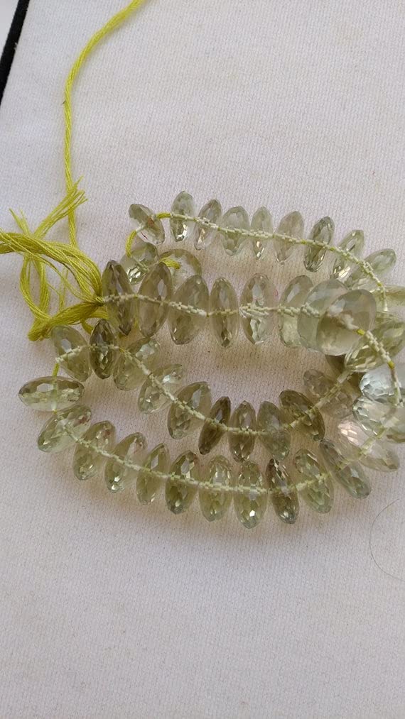 Améthyste verte brute facettée 10-14mm pour remplacer vos perles ternes