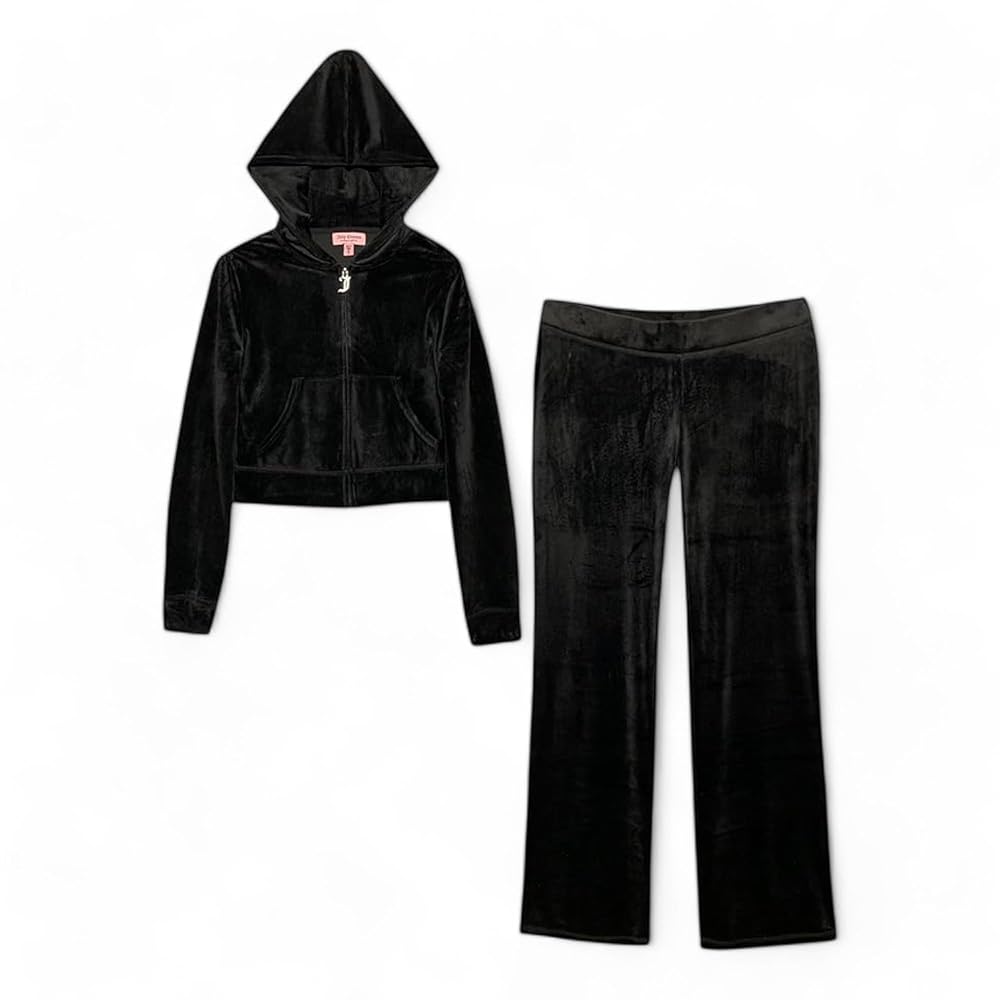 juicy！ OG Big Bling Velour Hoodie - Juicy Couture