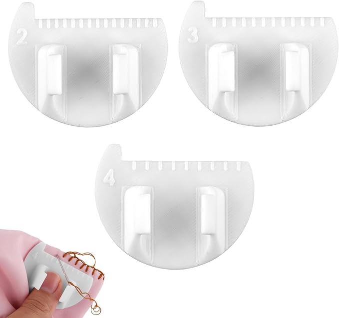 Amazon.com: 3pcs Sewing Needle Gauge Measuring Tool, Finger Thumb Ruler ...