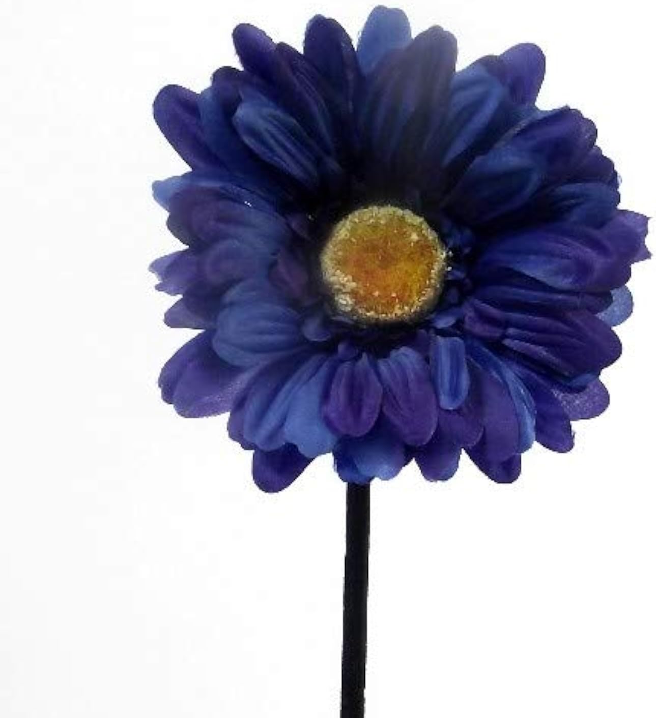6 x Artificial Single Stem Blue Gerbera with Big Bloom - very dramatic - home garden