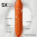 Seven Oral Care SuperBrush Pro Electric Toothbrush for Adults | Rechargeable Toothbrush with Advanced Cleaning Technology | Soft Bristles | Gentle on Gums | Ergonomic Lightweight Design | Daily Oral Care (Sunset Orange) gallery image