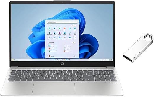 HP 15.6 inch FHD Laptop for Multitasking and Extra Storage