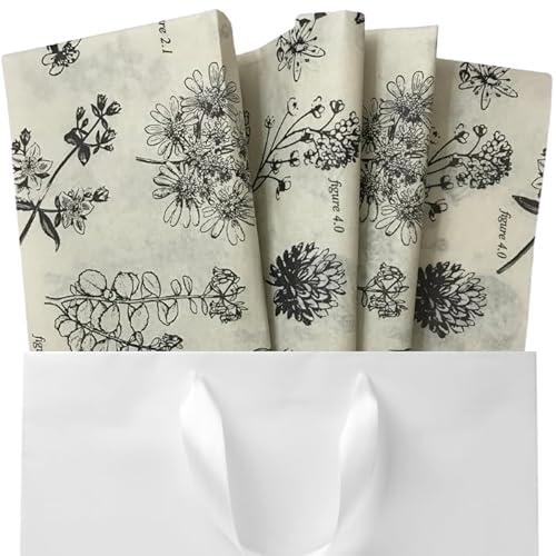 Rustic Pearl Collection Botanisches Seidenpapier 24er Set
