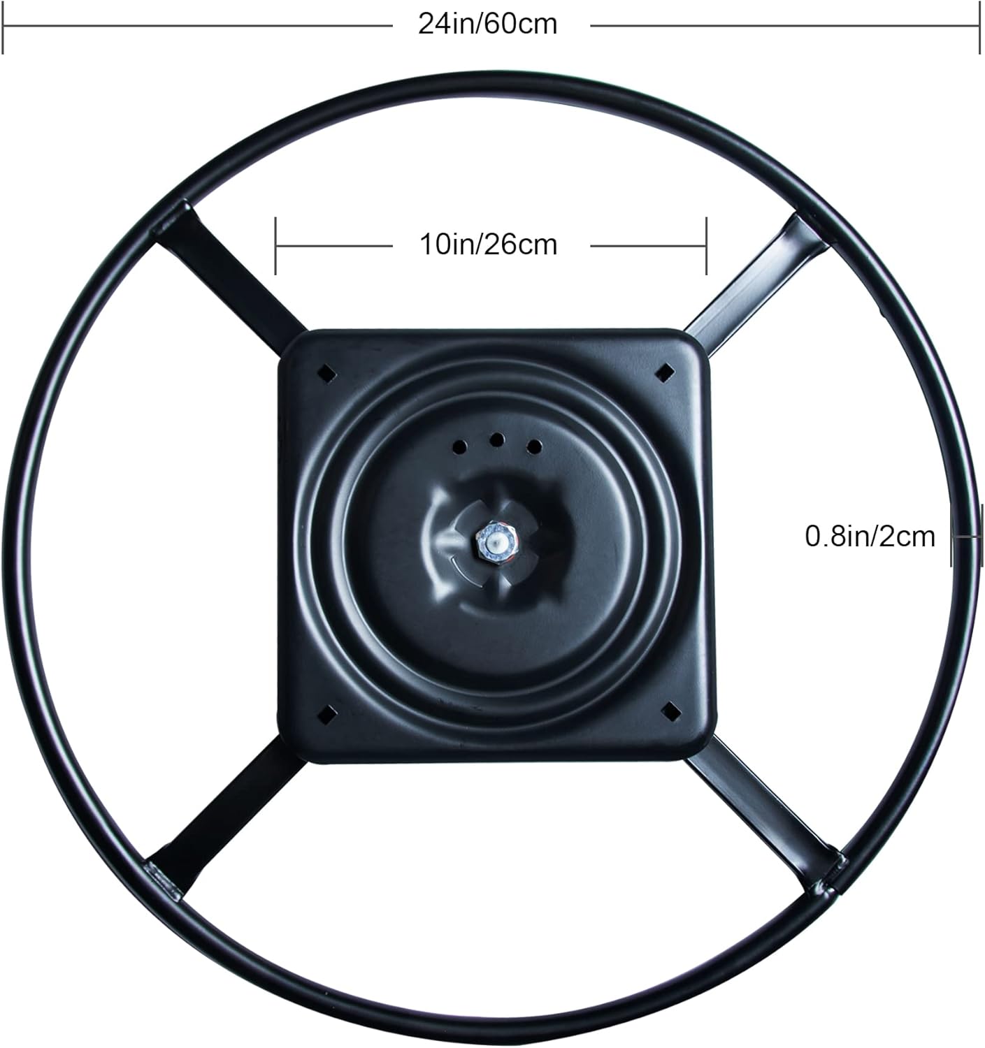 24" Replacement Ring Base w/Swivel for Recliner Chair Rocker Couch Sofa Seat Furniture,Recliner Rocker Swivel Base 360 Degree Set of 2
