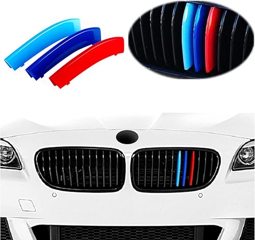 Miniatura 1 de Ajuste exacto M - Moldes de rejilla de color compatible con BMW 2010-2016 F10 F11 5 Series 528i 535i 550i con parrilla de riñón negro M-Performance
