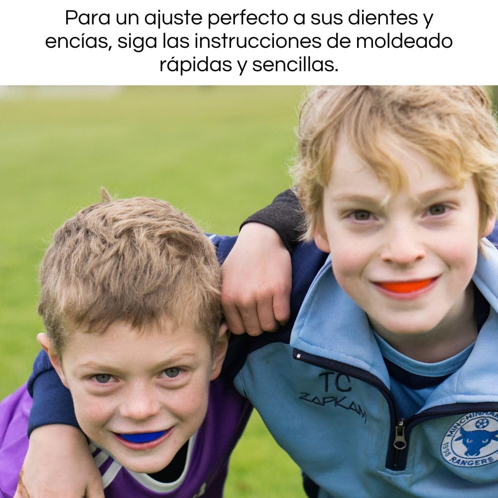 GAME GUARD protector bucal para hervir y morder/protector de encías - protector bucal moldeable/protectores de encías - júnior/niños/jóvenes - Aprobado por CE, deportes escolares, fútbol, rugby — view 7