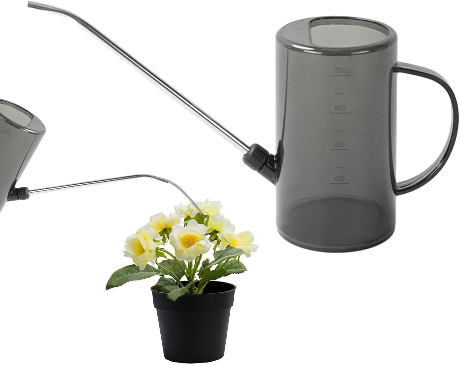 Amazon.co.jp じょうろ 水差し ジョウロ 如雨露 目盛り付き プラスチック製 おしゃれ 観葉植物 長口 ジョウロ ガーデニング