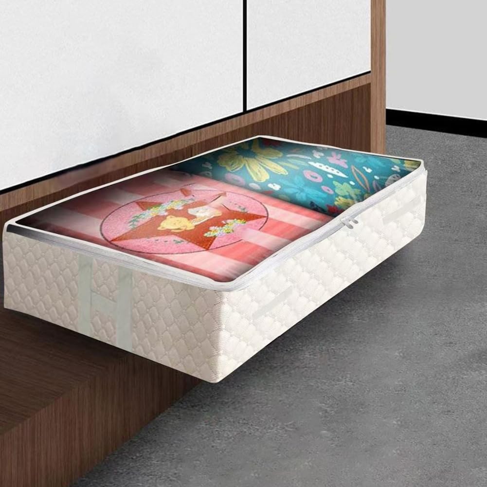 Cajas de almacenamiento bajo cama plegables para ganar espacio en casa