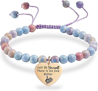 Melix Home Taylor Quotes Inspiring Natural Stone Bracelet Gifts For Girls Teen Daughter Women