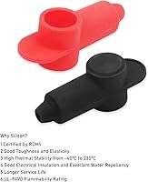 Vista 5 de Recoil BTTP-38 - Conectores de terminales de batería con panel de alimentación de alta corriente de 3/8 pulgadas con cubiertas de terminales