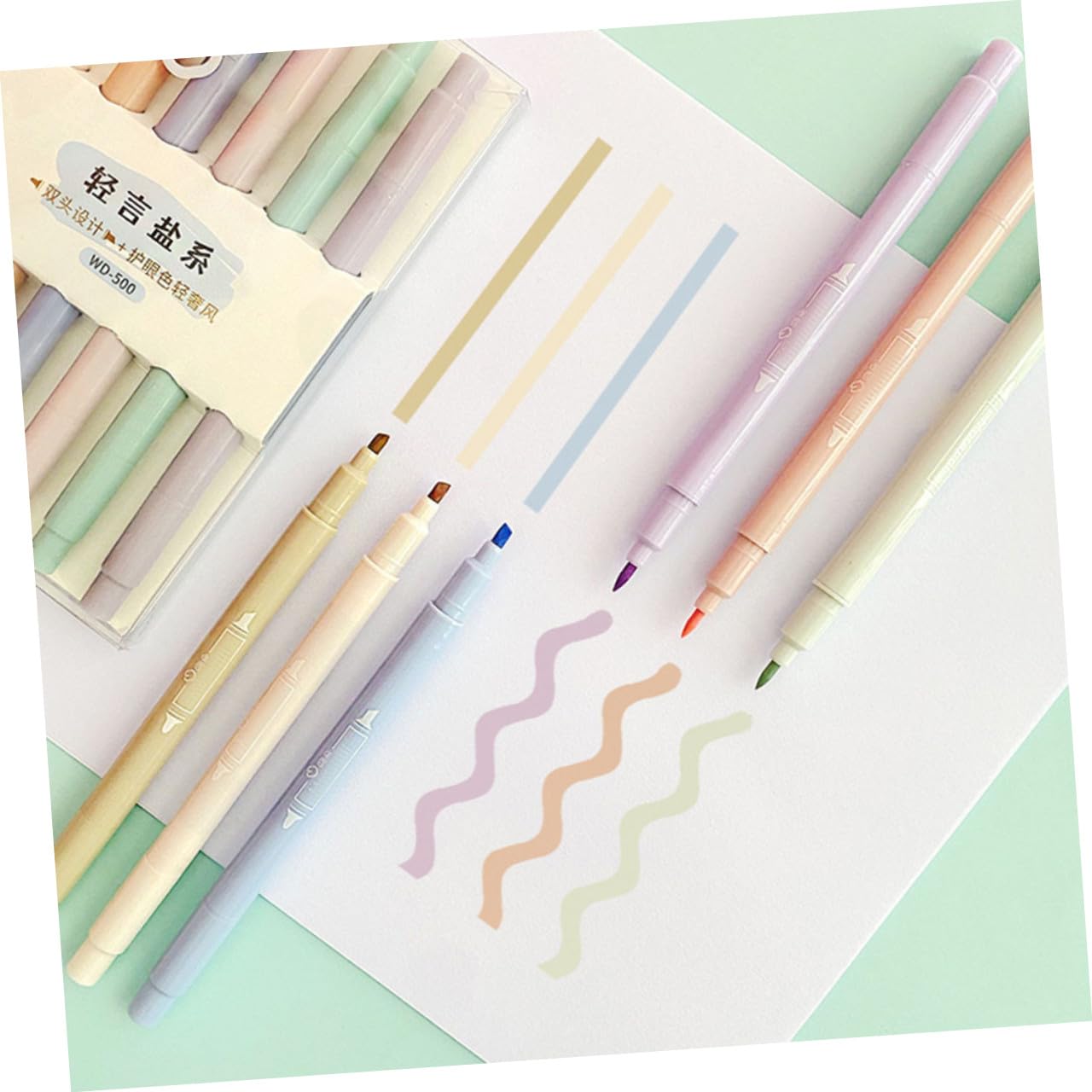 Artibetter 3 Set Evidenziatori Artistici Penne Evidenziatrici Multifunzione Per Ufficio Colori Lavabili Per E Note 12 Pezzi * 3