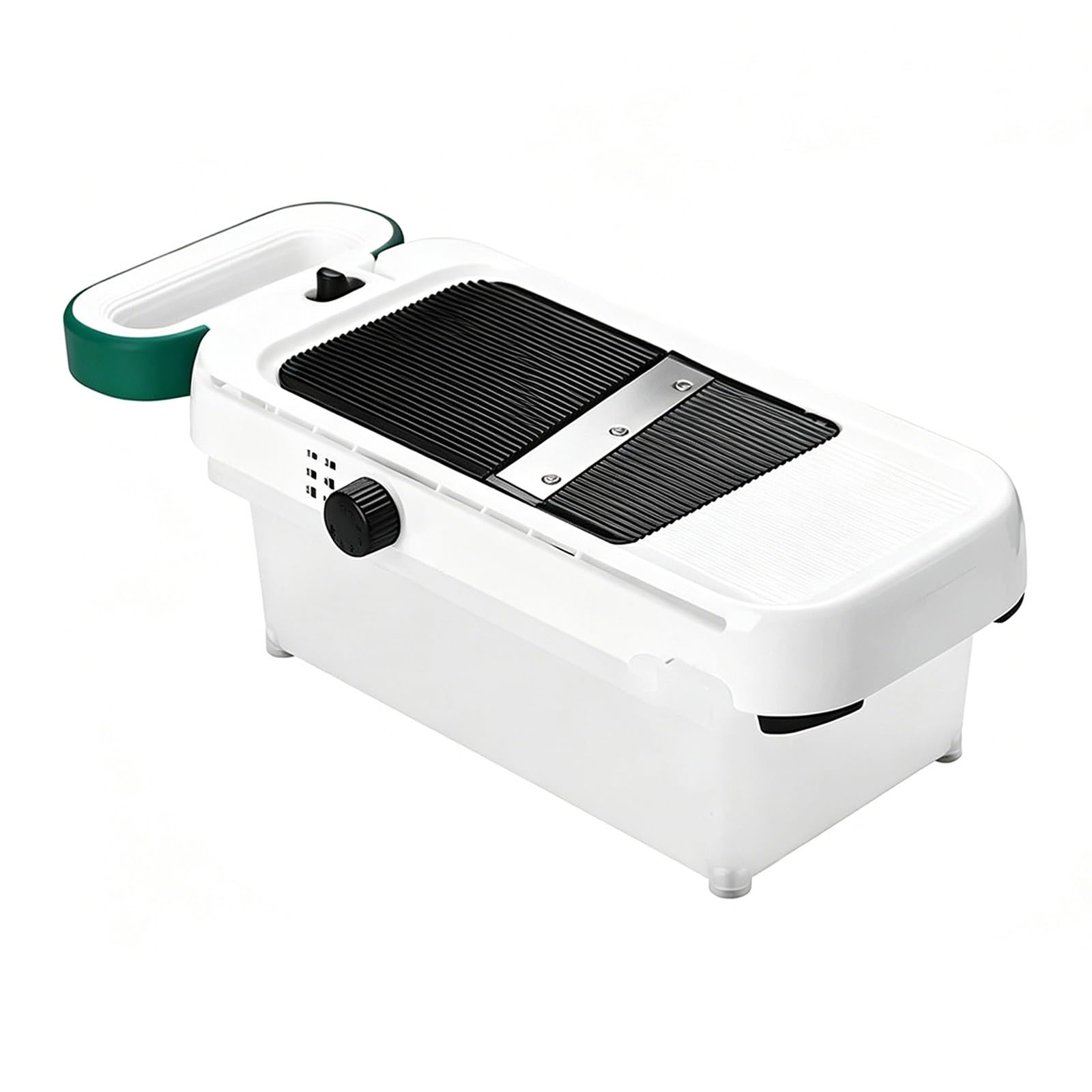 Mandolina de Cocina Profesional con Cortador Ondulado para Cocina, Cortador Picadora Rallador Rayadore Corta Chopper Manual, con Protector Mano Base Ancha y Recipiente