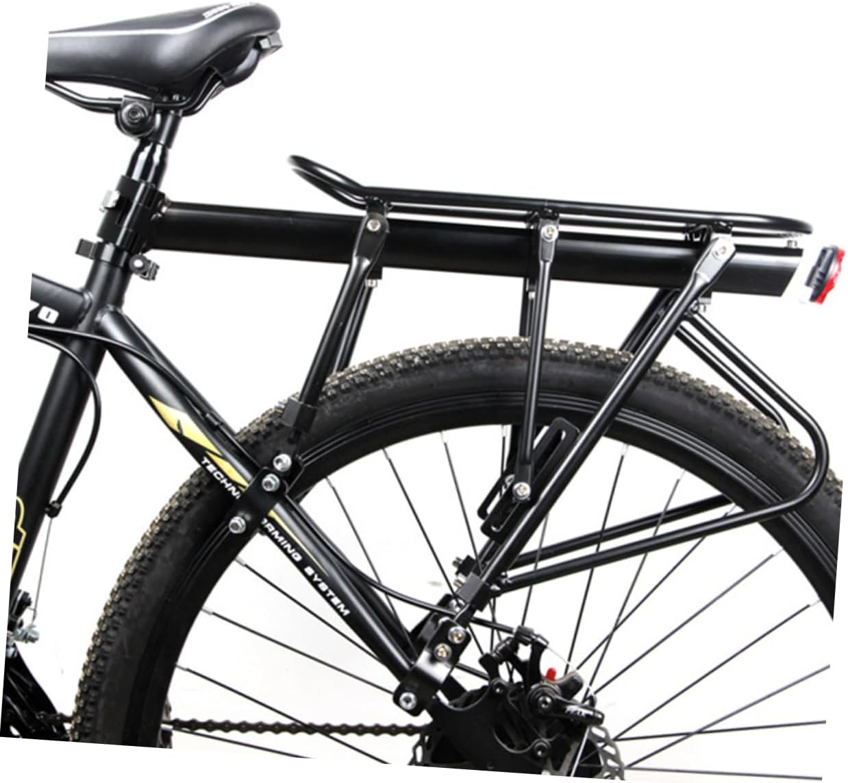 VICASKY Aluminium Alloy Quick Release Rear Bike Rack Hitch Mount Carrier for Ebike Bike Carrier Rack Mount Solid Cargo Pannier Luggage Shelf Accessories