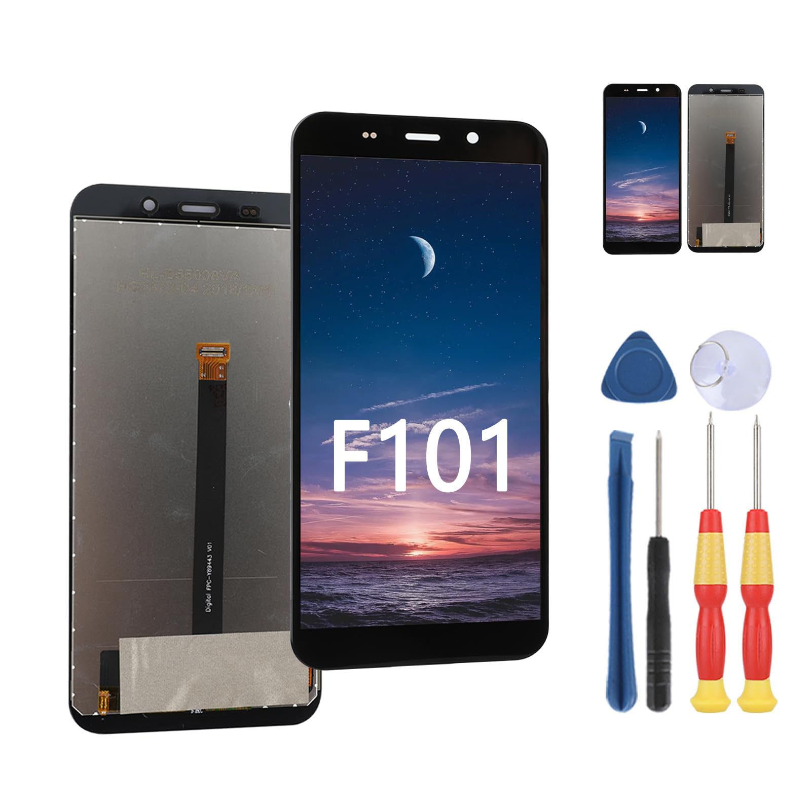 Yuxyiony Ersatz-Display Für Fossibot F106 Pro - LCD Bildschirm Mit Reparatur-Werkzeugset