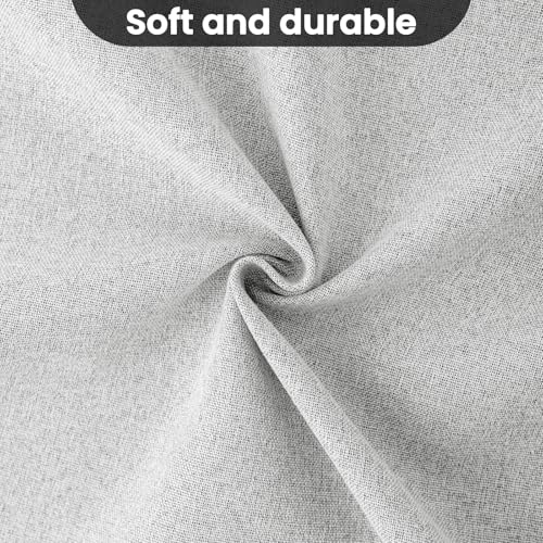 Image of COSVIYA 100% Blackout White Linen Curtains & Drapes 63 Inch Length | Light Blocking Full Room Darkening Grommet Insulated Thermal Window Panels for Bedroom /Living Room,52x63 inches,2 Panels