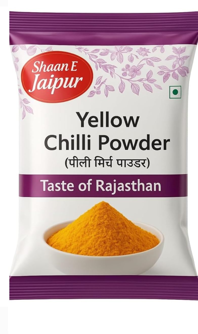 Shaan-E Jaipur Combo Pack | Achari Gosht Masala & Yellow Chilli Powder 150g | Natural Fresh Ground Spice Mix | Intense Aroma, No Added Colors, Perfect for Daily Cooking 1