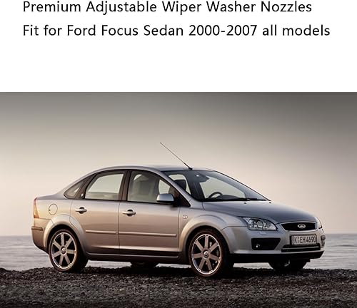 Miniatura 5 de YS4Z-17603-EA - Boquillas de limpiaparabrisas ajustables de alta calidad para Ford Focus 2000 01 02 03 04 05 06 2007, repuesto directo  Fácil de