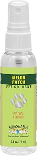 Showseason® Melon Patch Pet Cologne 2.5 oz For Dogs | Travel Size | Long-Lasting Odor Eliminator | Paraben-Free | Biodegradable & Non-Toxic | Made in The USA
