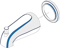 Vista 5 de Central Brass 0968-Z Juego de bañera y ducha con tres asas en cromo