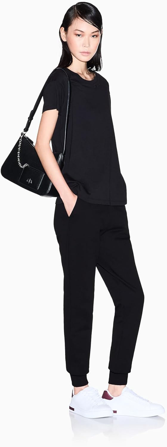 Armani Exchange Womens Boyfriend Fit Logo Tee - Image 4