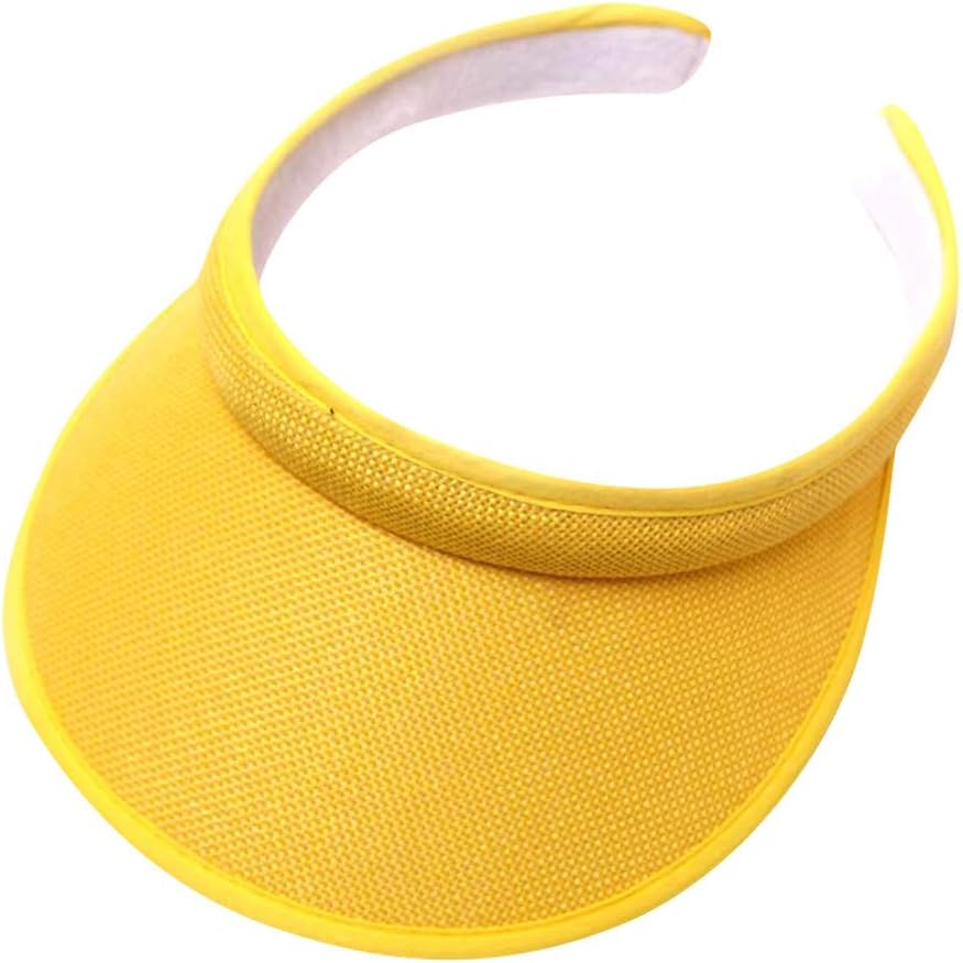 Cloth Covered Slip-On Visor for Women, Adjustable Cap Sports Sun Visors for Men