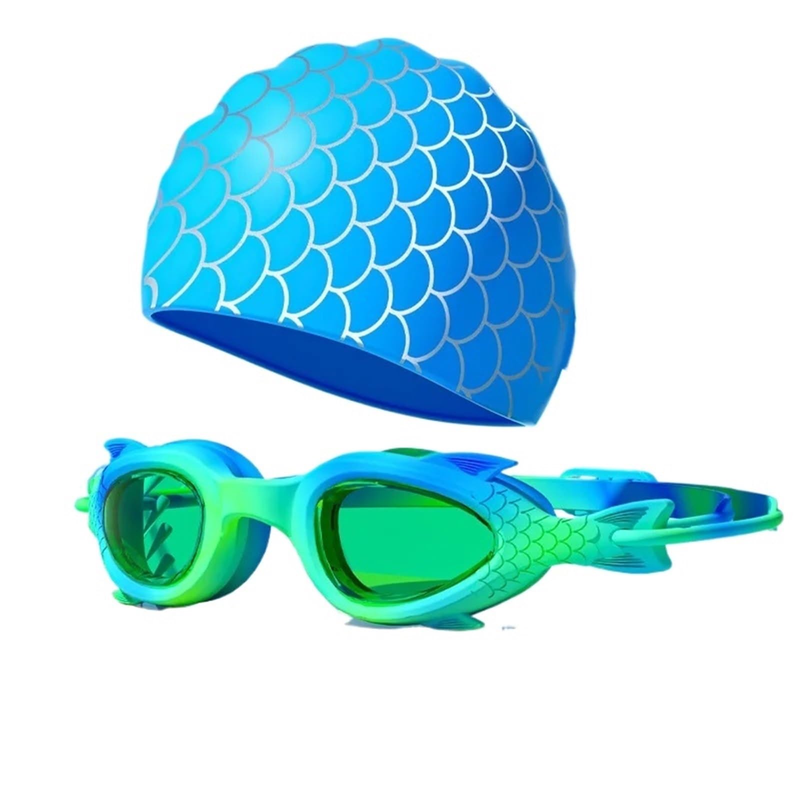 Schwimmbrillen Schwimmbrille mit Silikonkappe, geeignet for Jungen und Mädchen(Purple)