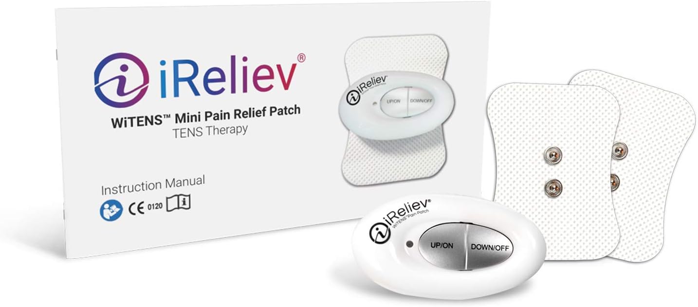 iReliev Mini Pain Relief Patch, Wireless TENS Unit for Spot Pain Relief, Portable, Pocket Size TENS Device, Arthritis, Knees, Elbow, Back : Health & Household